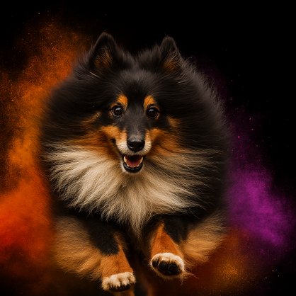 Hond met een gezonde, verzorgde vacht